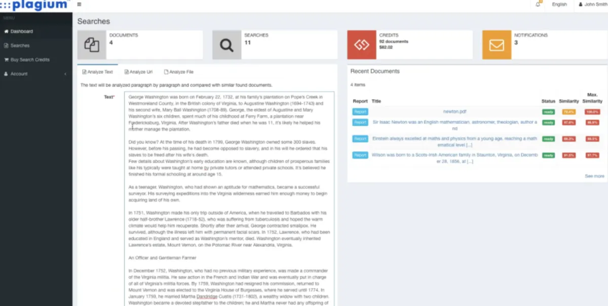 Comparez les fonctionnalités, avis utilisateurs et prix de nombreux logiciels anti-plagiat comme Plagium 