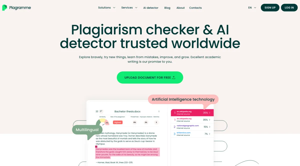 Interface Plagramme : fonctionnalités, prix, alternatives