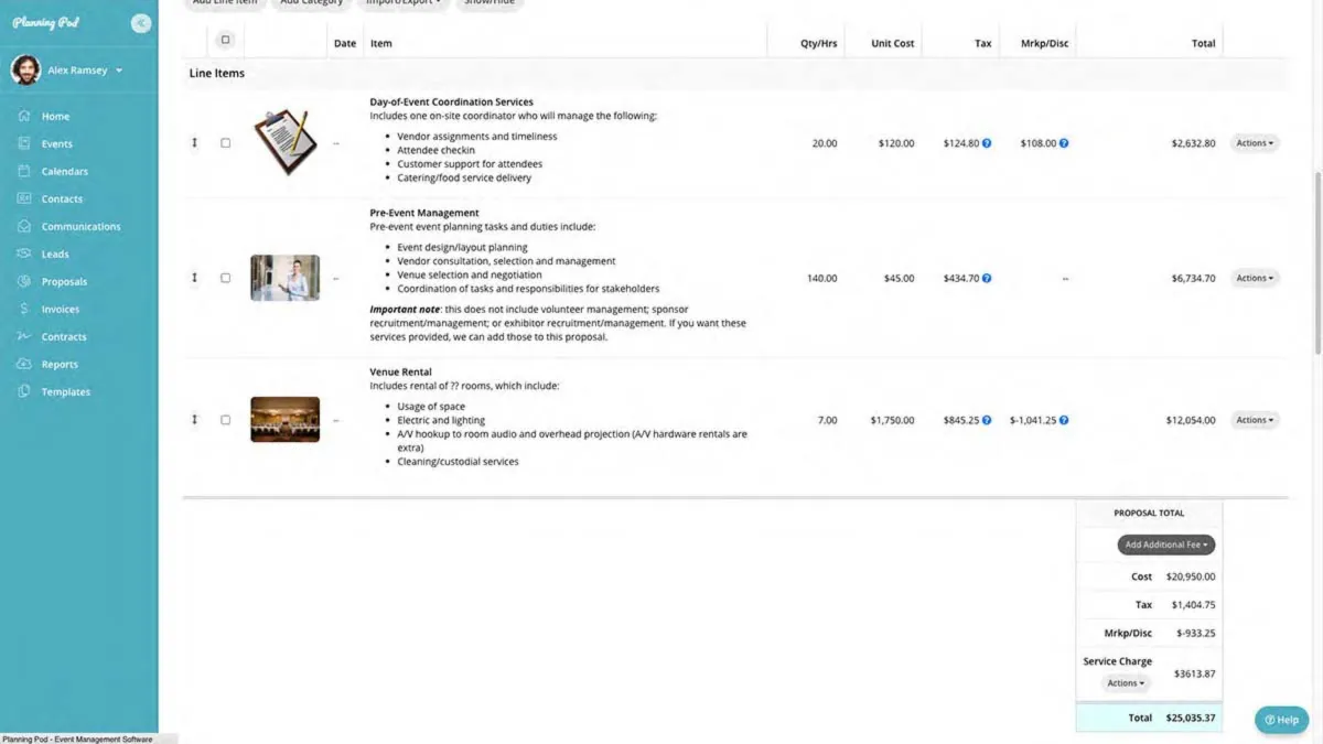Interface Planning Pod: fonctionnalités, prix, alternatives