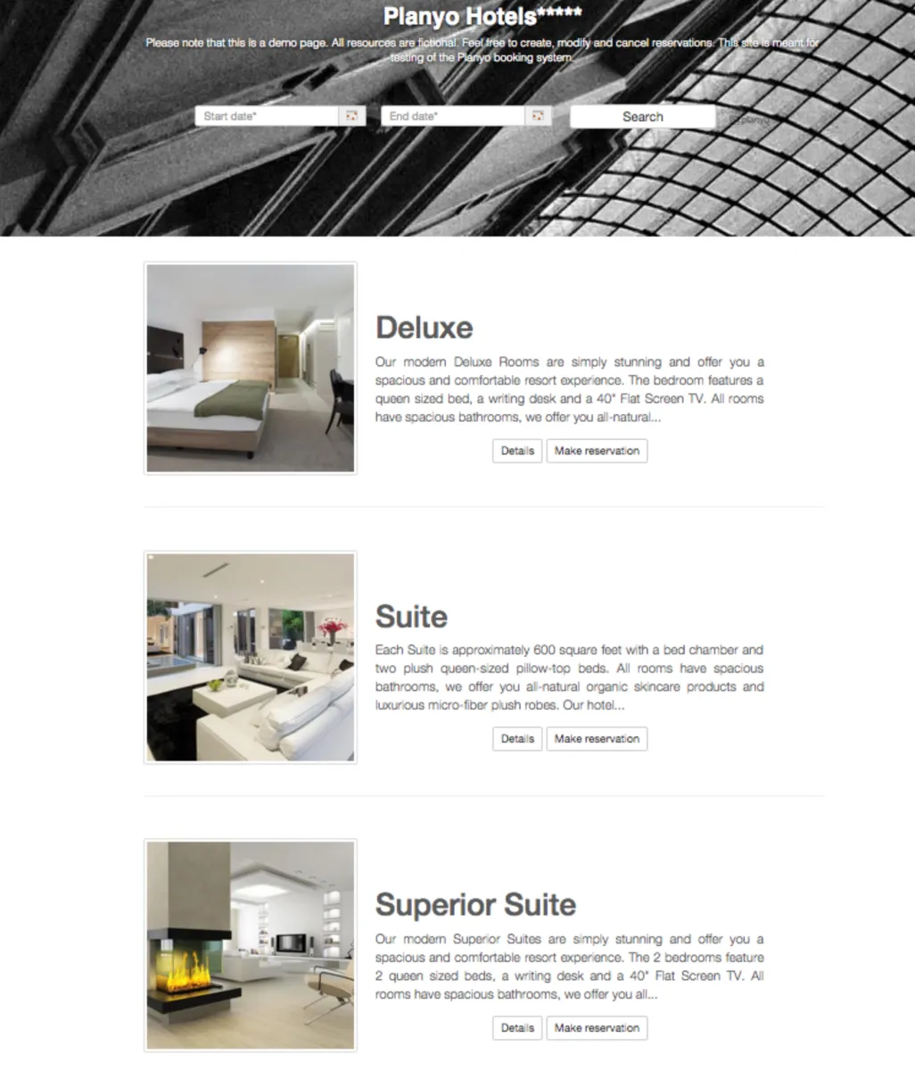 Interface Planyo: fonctionnalités, prix, alternatives