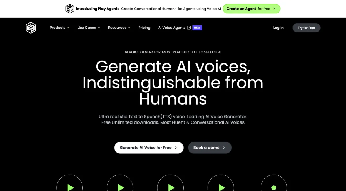 Interface Play.ht : fonctionnalités, prix, alternatives Interface Play.ht : fonctionnalités, prix, alternatives