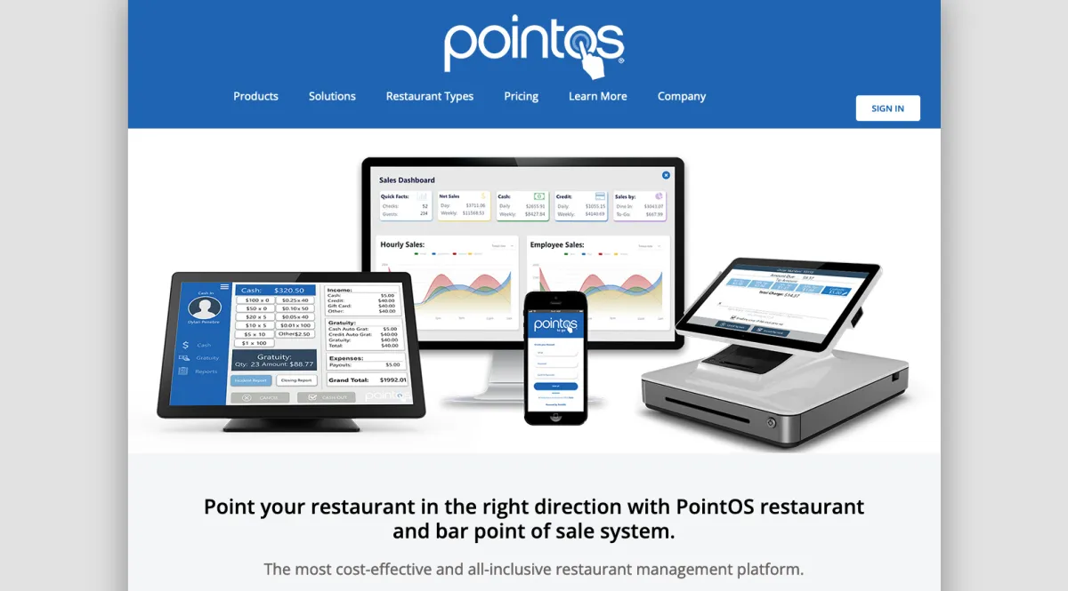 Interface PointOS : image, ergonomie, alternatives