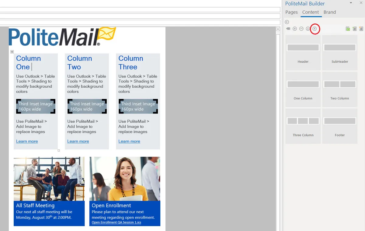 Interface PoliteMail: fonctionnalités, prix, alternatives