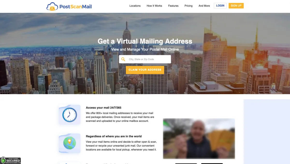Interface PostScan Mail : fonctionnalités, prix, alternatives