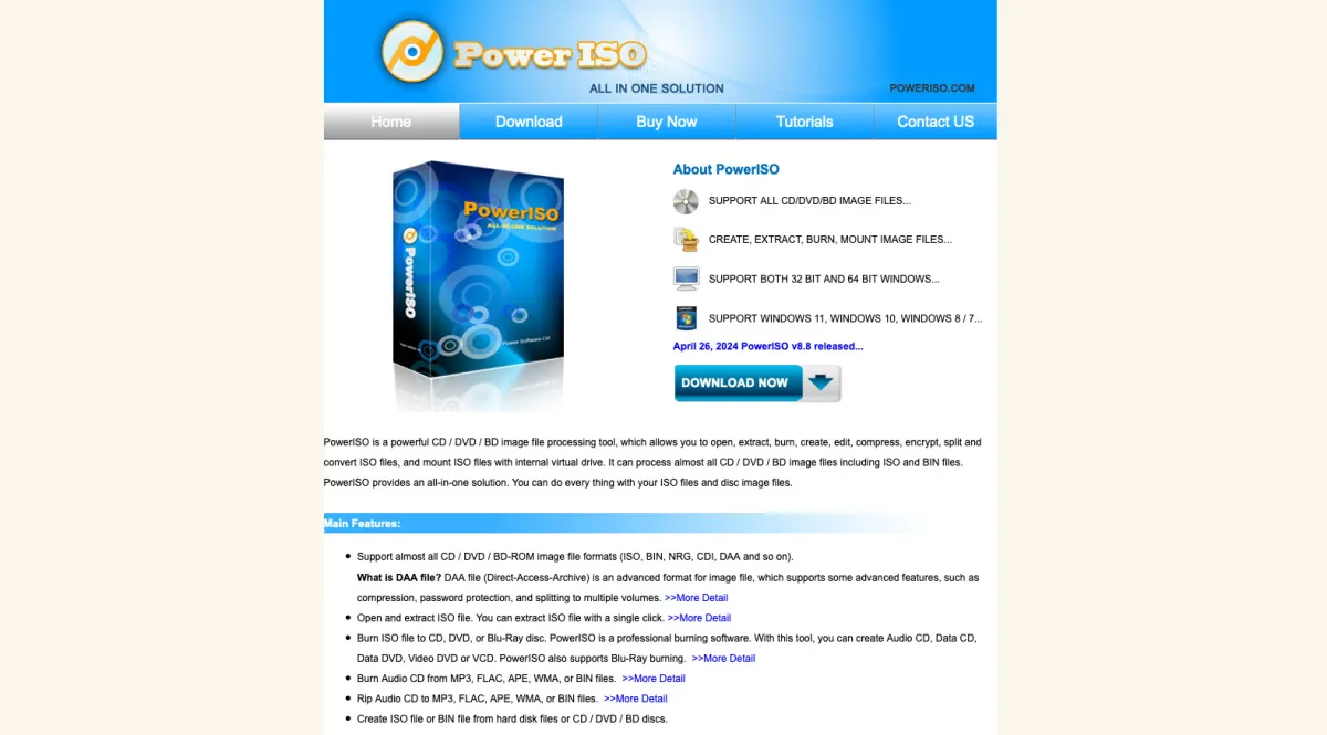 Interface PowerISO : fonctionnalités, prix, alternatives Interface PowerISO : fonctionnalités, prix, alternatives