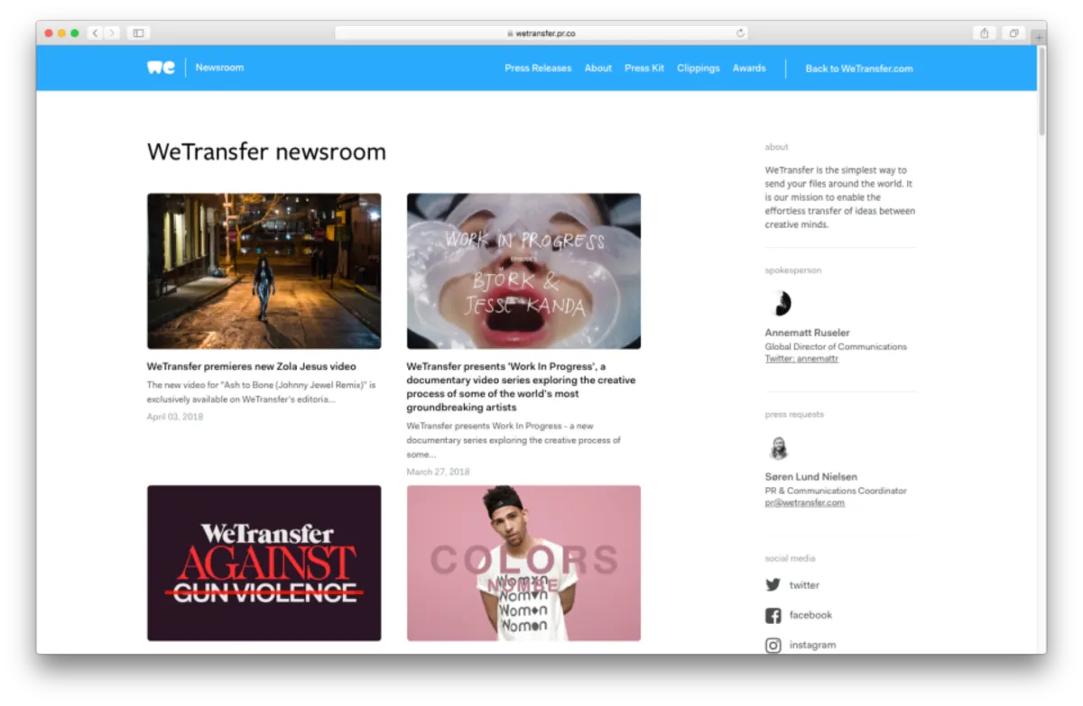 Interface PR.com: fonctionnalités, prix, alternatives