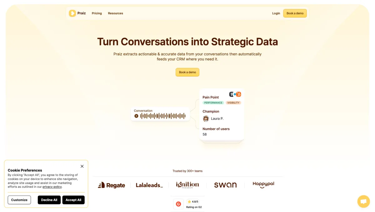 Interface Praiz : fonctionnalités, prix, alternatives