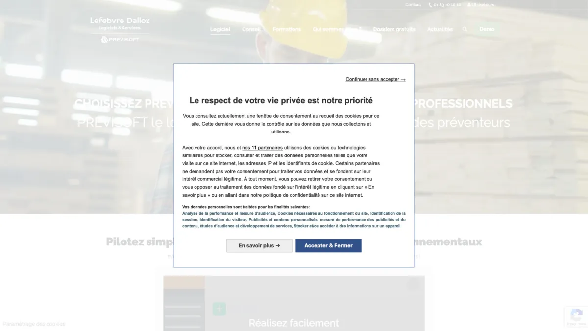 Interface Previsoft Santé - Sécurité : fonctionnalités, prix, alternatives