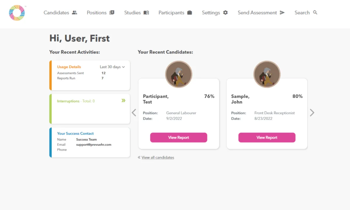 Notre avis sur Prevue Assessments : un logiciel d'évaluation des candidats / tests de recrutement à découvrir