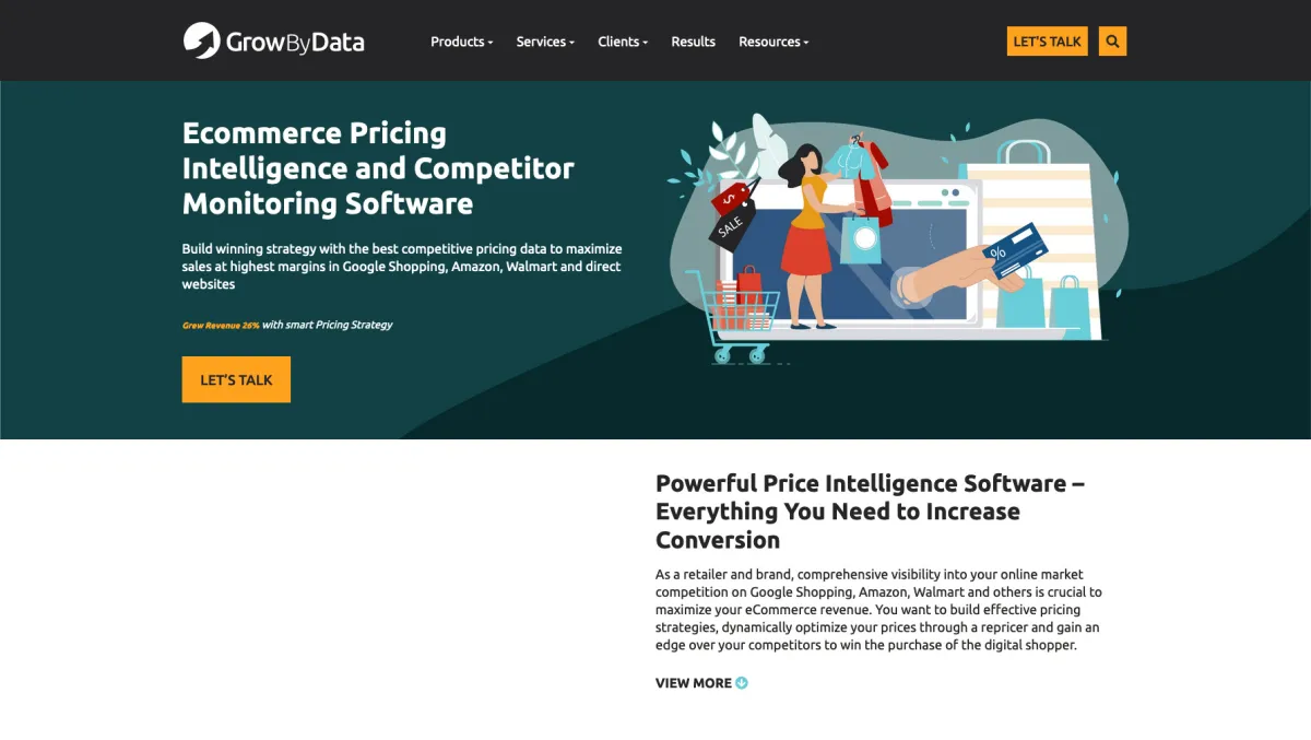 Interface Price Intelligence : fonctionnalités, prix, alternatives