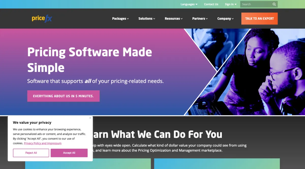 Interface Pricefx : image, ergonomie, alternatives Interface Pricefx : image, ergonomie, alternatives