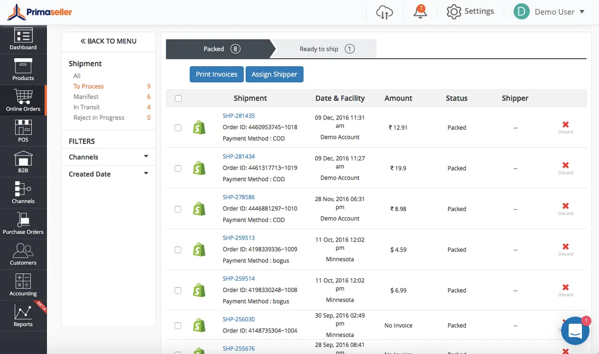 Interface Primaseller: fonctionnalités, prix, alternatives