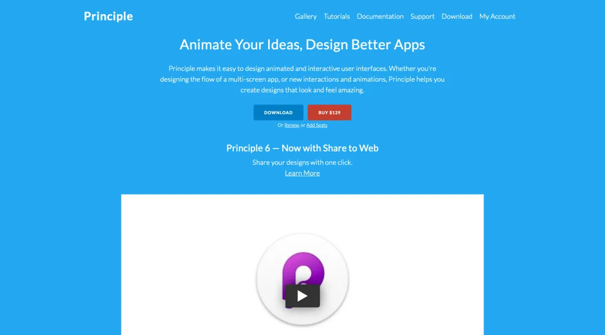 Interface Principle : fonctionnalités, prix, alternatives