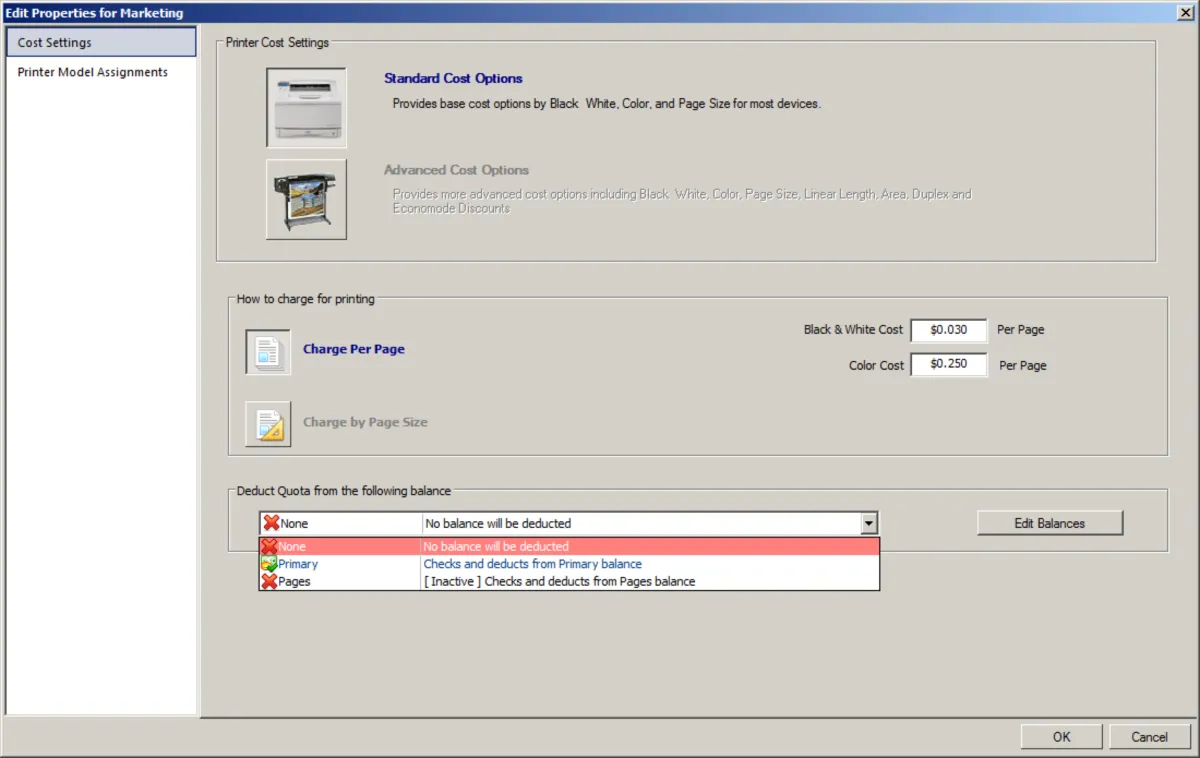 Interface Print Manager Plus: fonctionnalités, prix, alternatives