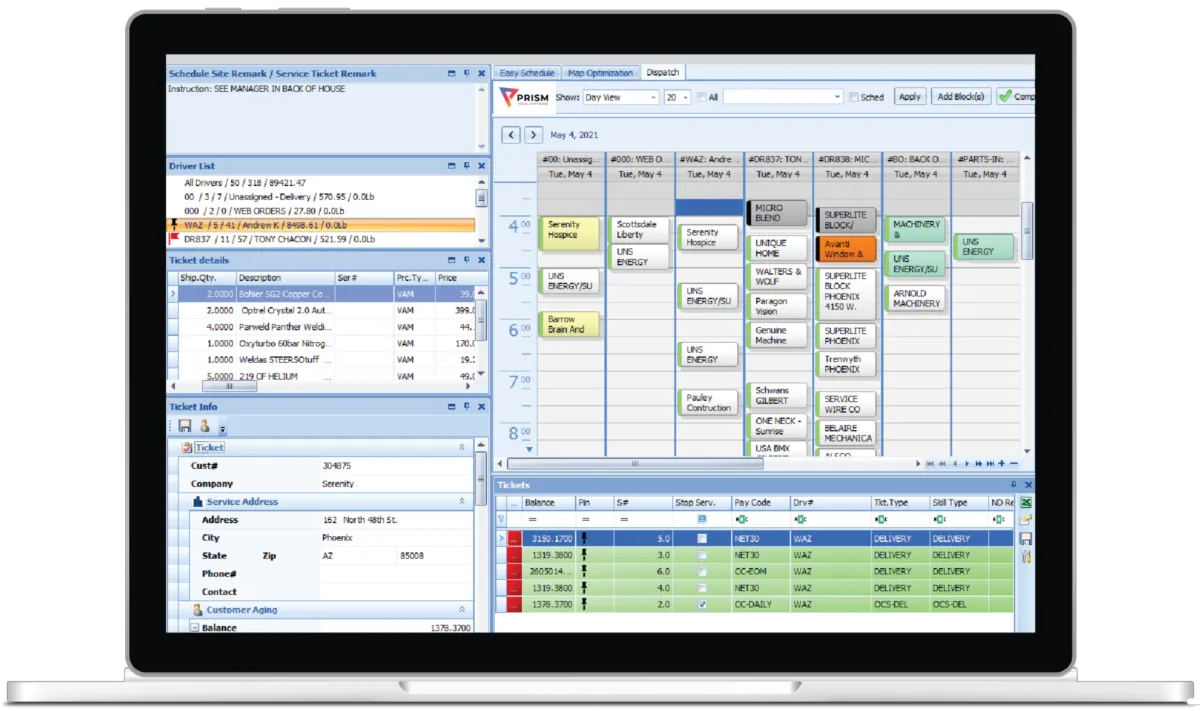 Interface Prism Visual Software: fonctionnalités, prix, alternatives