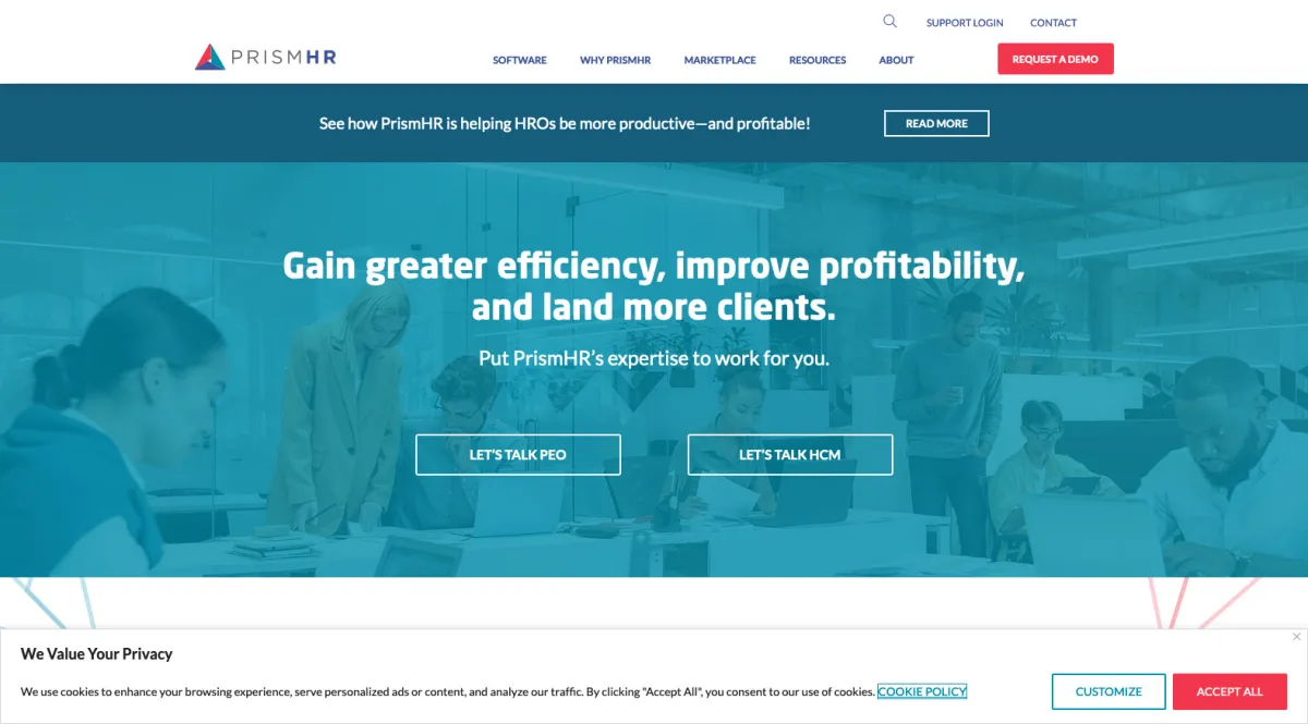 Interface Prismhr : fonctionnalités, prix, alternatives