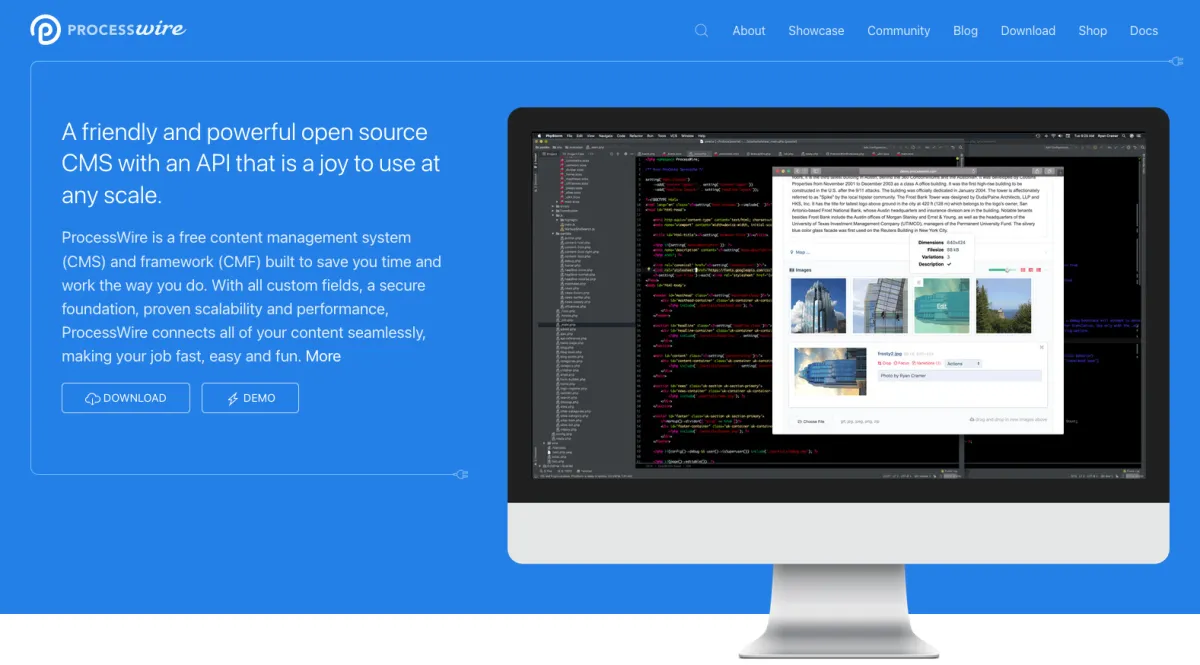 Interface ProcessWire : fonctionnalités, prix, alternatives