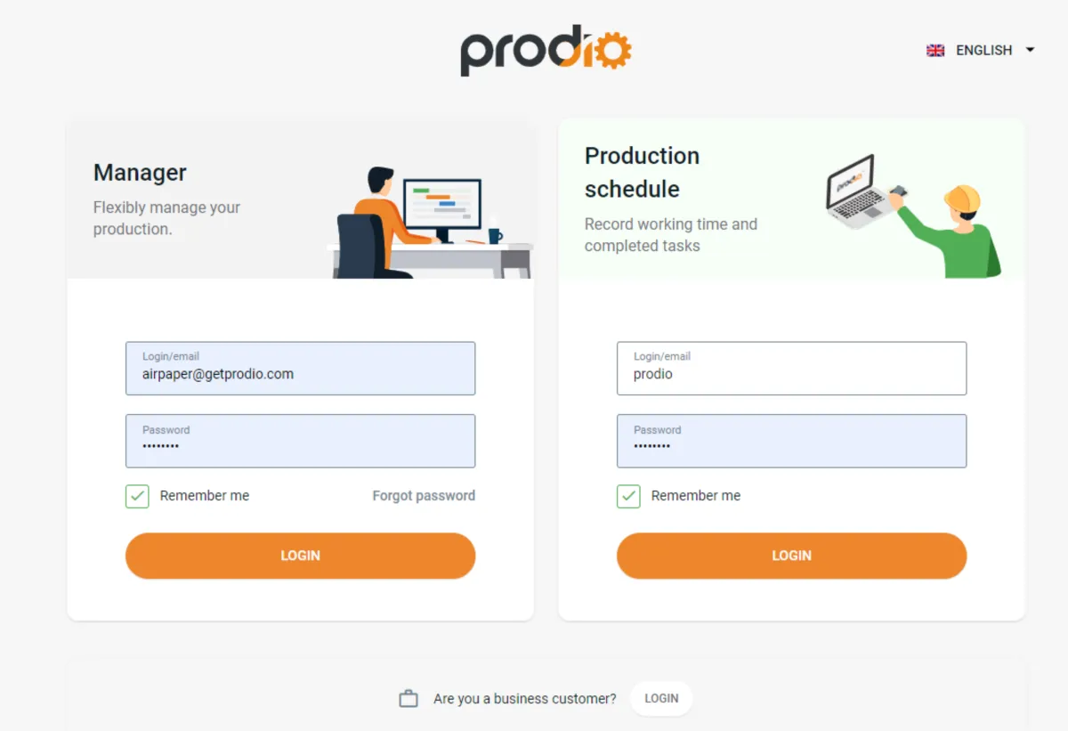 Interface Prodio: fonctionnalités, prix, alternatives