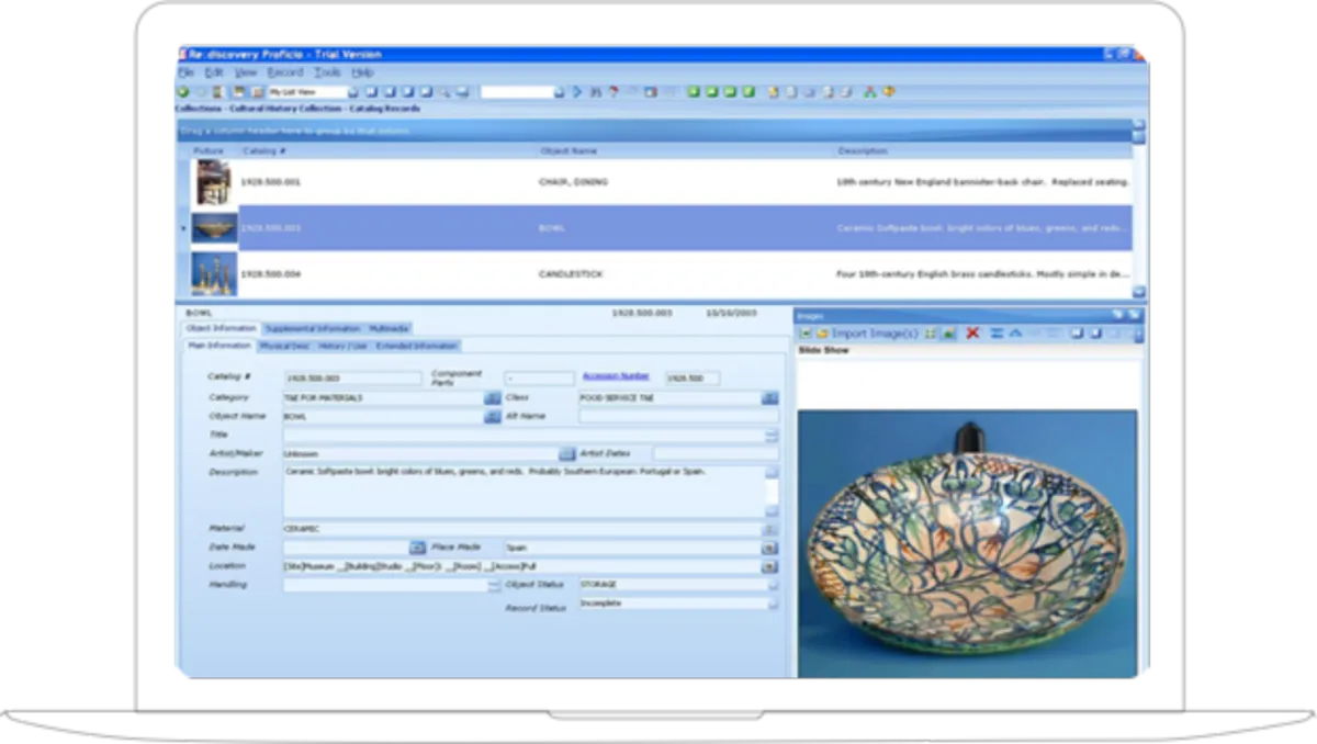 Proficio and Proficio Elements est un logiciel pour musée très réputé en entreprise car il dispose de nombreuses fonctionnalités et intégrations tierces Proficio and Proficio Elements est un logiciel pour musée très réputé en entreprise car il dispose de nombreuses fonctionnalités et intégrations tierces