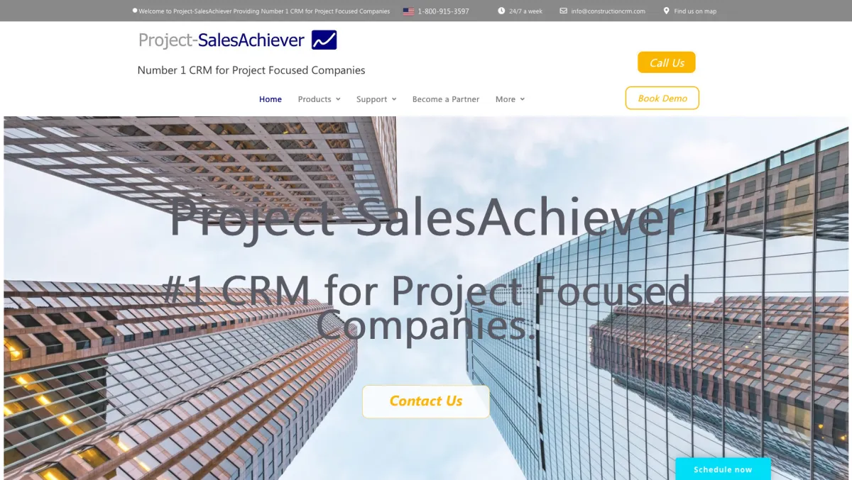 Interface Project-SalesAchiever : fonctionnalités, prix, alternatives