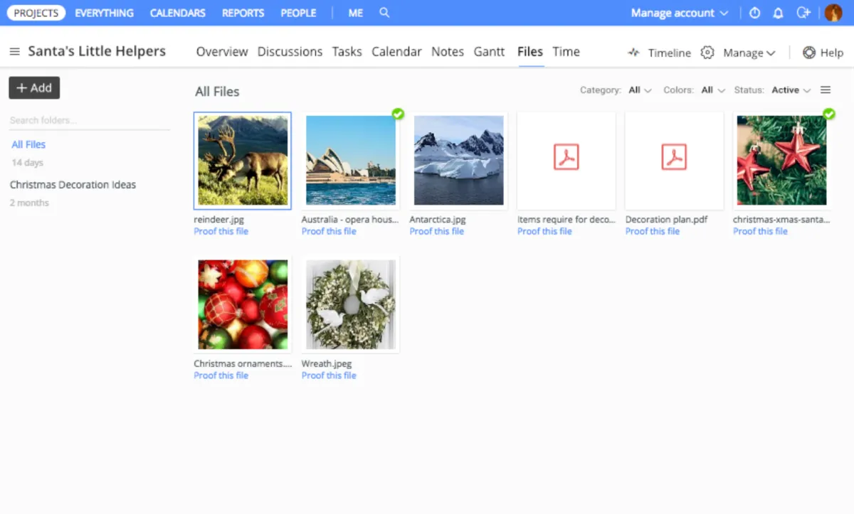 Interface Proofhub: fonctionnalités, prix, alternatives