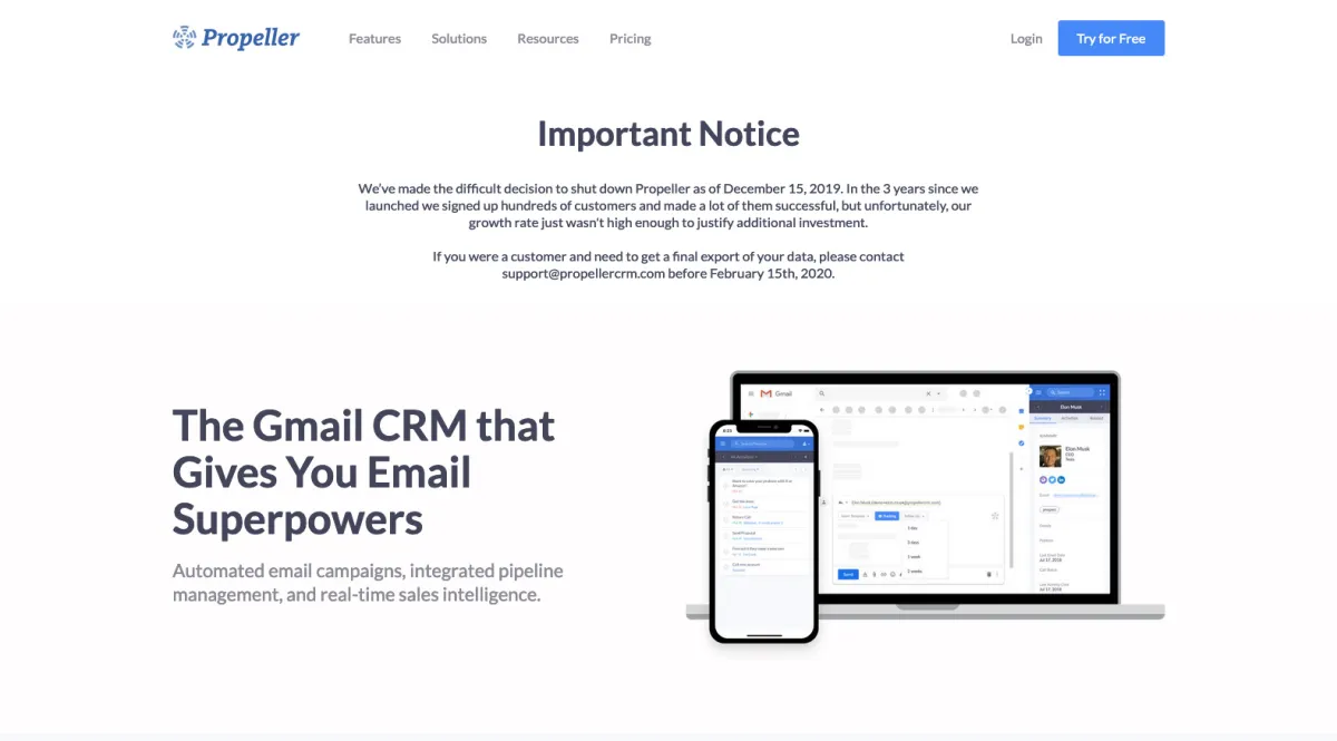 Interface Propeller CRM : image, ergonomie, alternatives