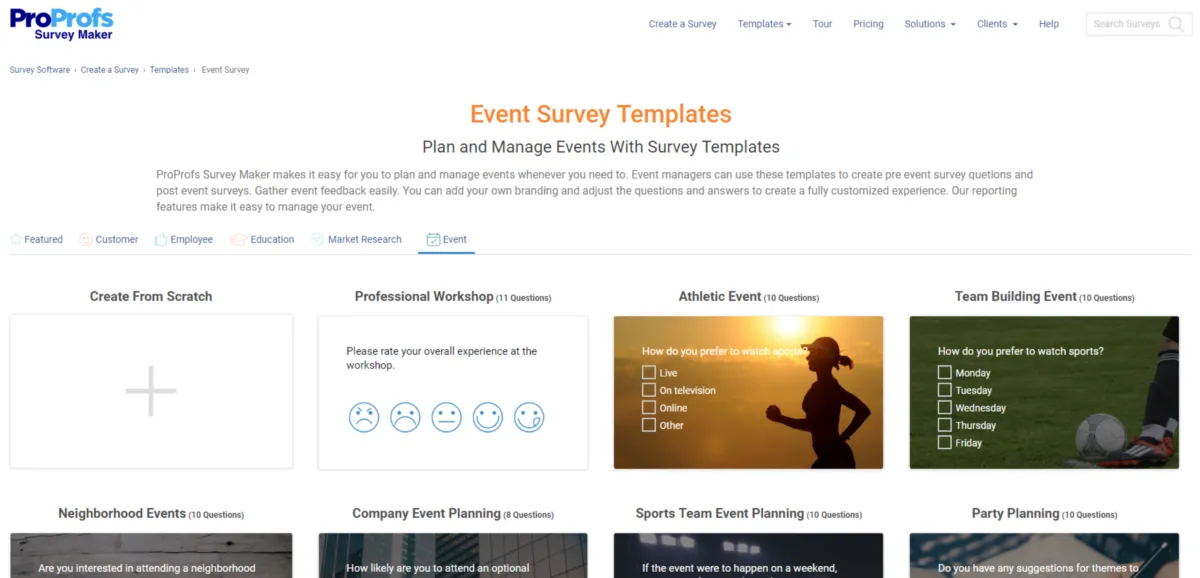 Interface ProProfs Survey Maker: image, ergonomie, alternatives Interface ProProfs Survey Maker: image, ergonomie, alternatives