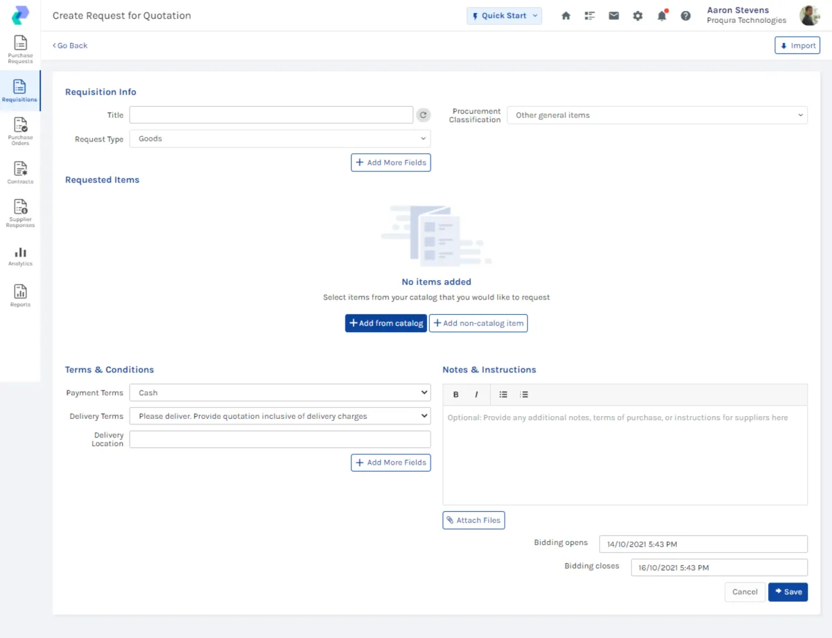 Interface Proqura: fonctionnalités, prix, alternatives