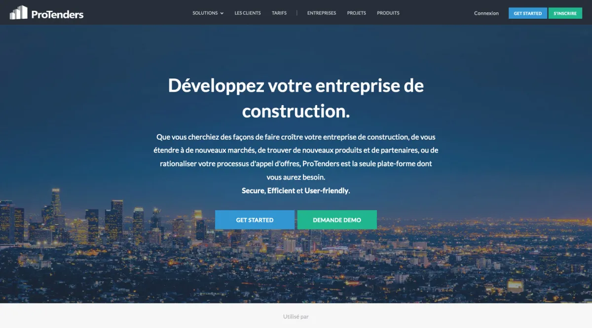 Interface ProTenders : fonctionnalités, prix, alternatives