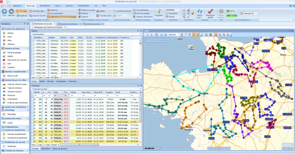 Notre avis sur PTV Route Optimiser : un logiciel de gestion des interventions et tournées sur le terrain (FSM: field service) à découvrir