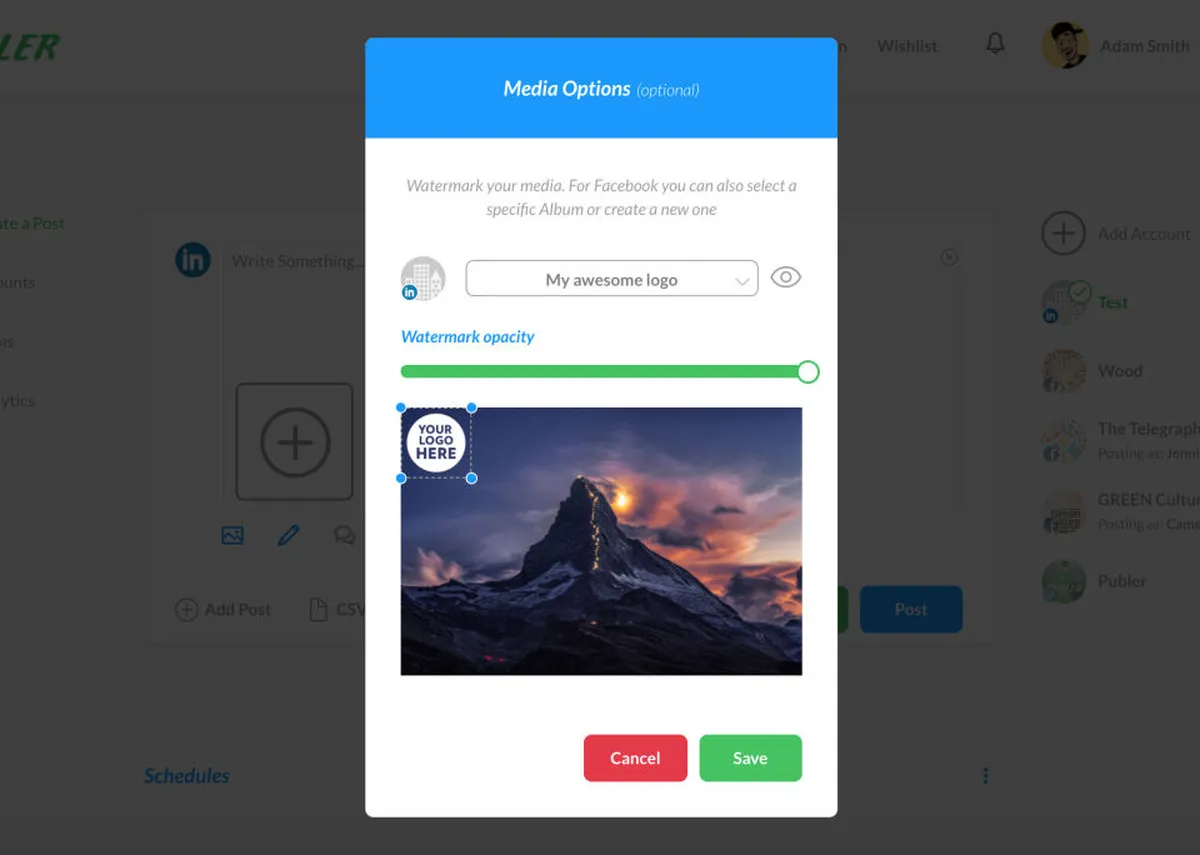 Interface Publer: fonctionnalités, prix, alternatives