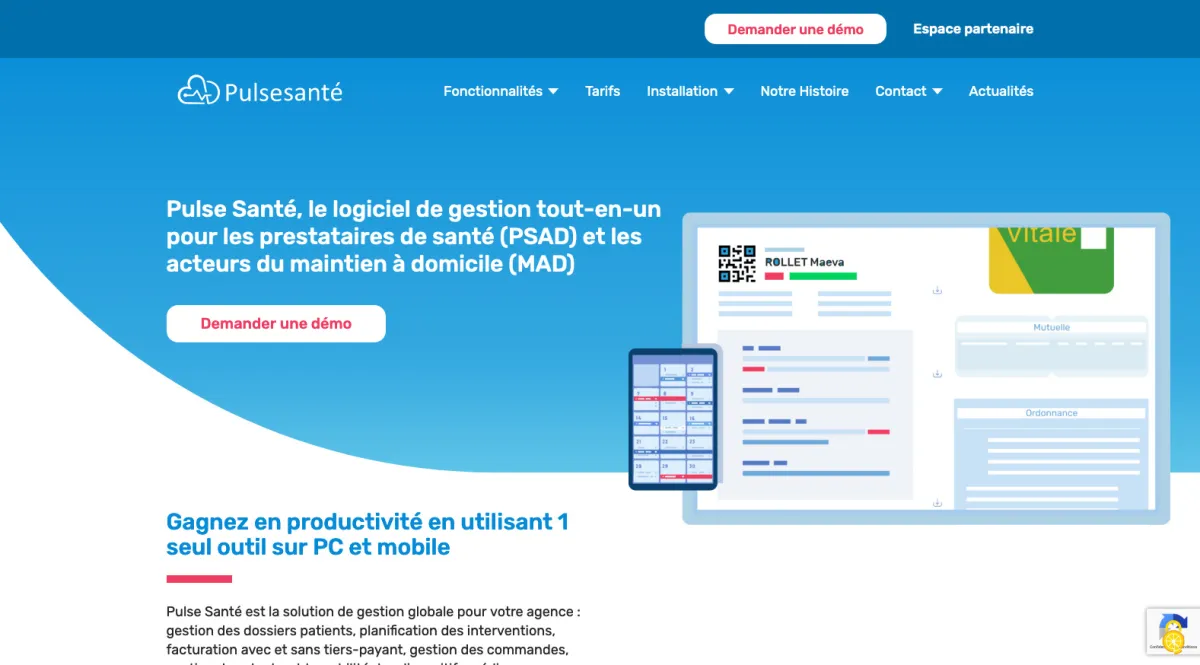 Interface Pulse Santé : fonctionnalités, prix, alternatives