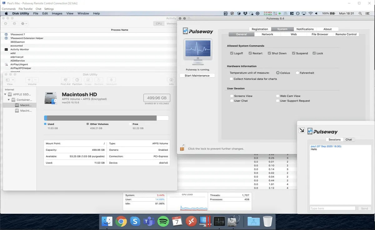 Interface Pulseway: image, ergonomie, alternatives Interface Pulseway: image, ergonomie, alternatives