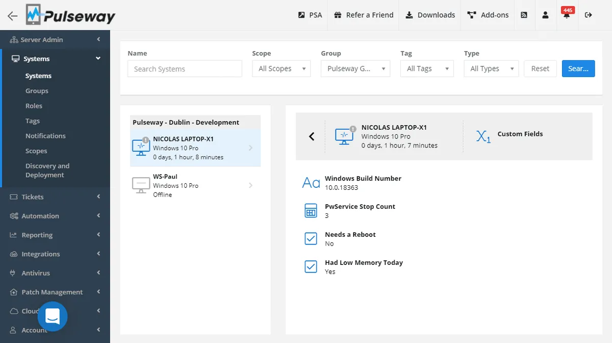 Pulseway: avis sur le logiciel RMM (surveillance et gestion à distance): fonctionnalités, avantages, inconvénients et tarifs Pulseway: avis sur le logiciel RMM (surveillance et gestion à distance): fonctionnalités, avantages, inconvénients et tarifs