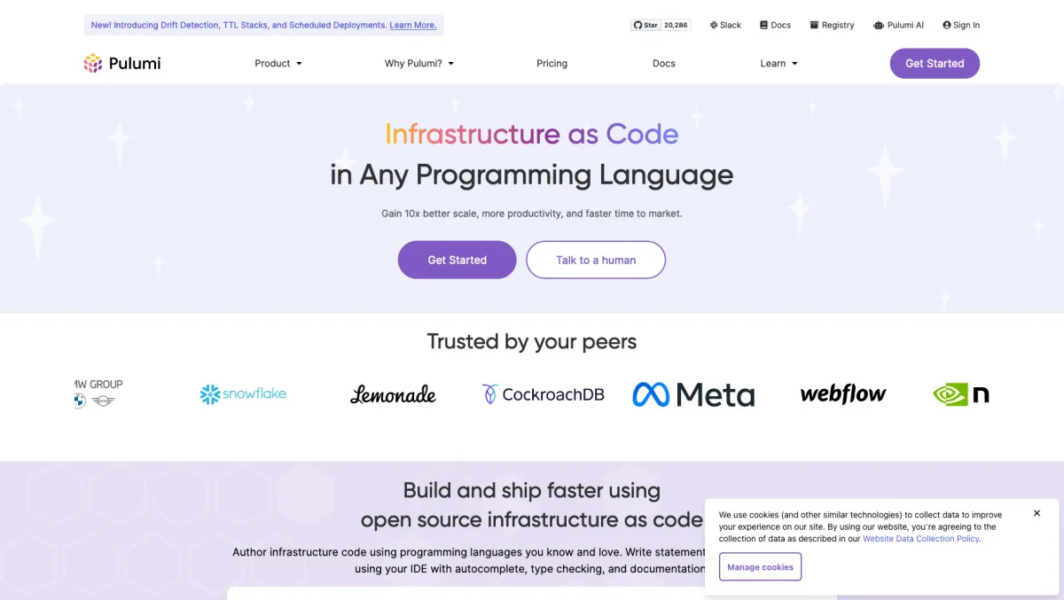 Interface Pulumi : fonctionnalités, prix, alternatives
