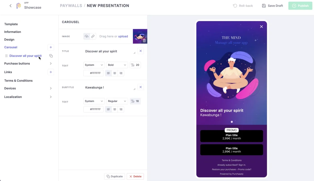 Notre avis sur Purchasely : un logiciel de mobile analytics (analyse des performances d'une application mobile) à découvrir
