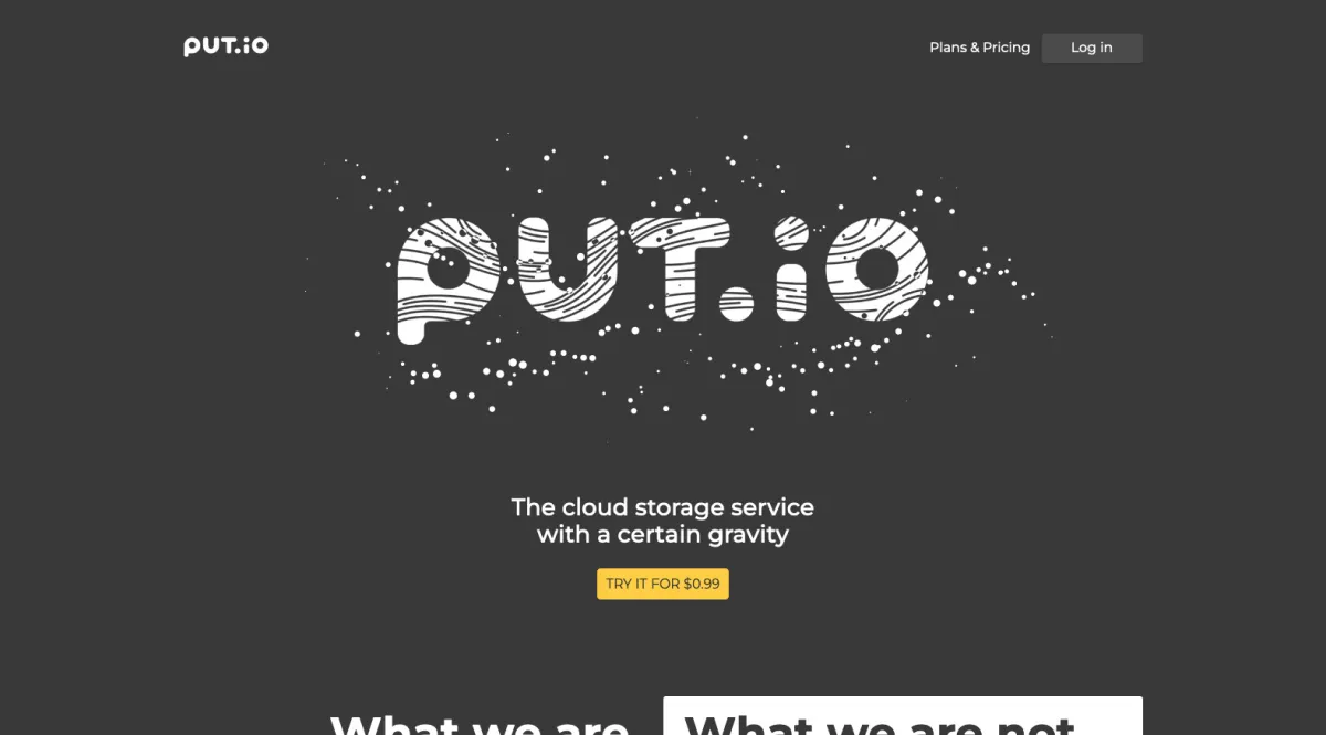 Interface Put.io : image, ergonomie, alternatives Interface Put.io : image, ergonomie, alternatives