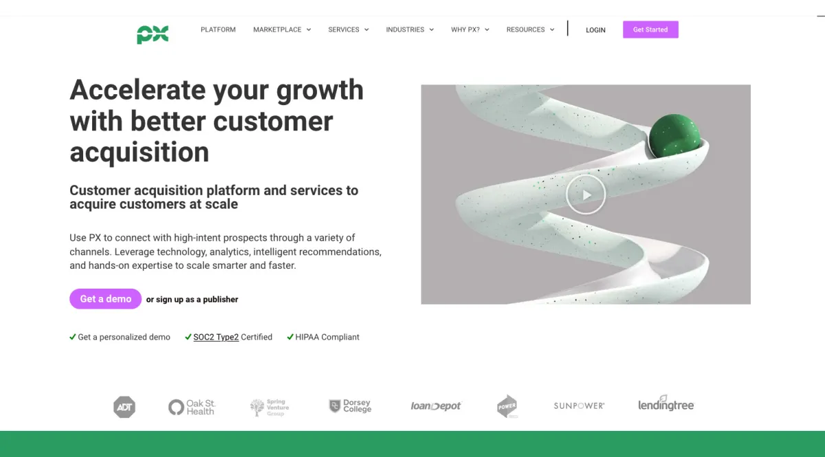 Interface PX Lead : fonctionnalités, prix, alternatives