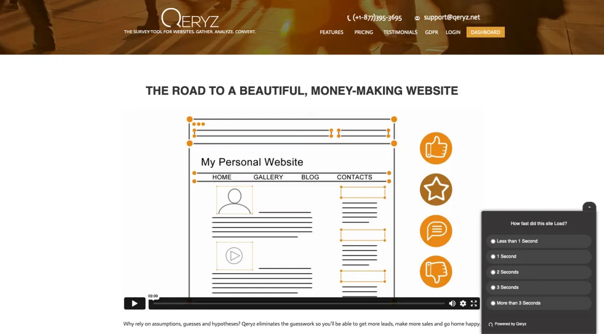 Interface Qeryz : fonctionnalités, prix, alternatives