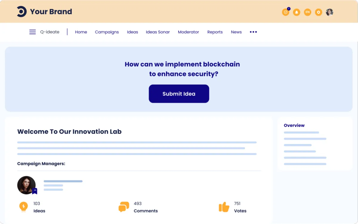 Notre avis sur Qmarkets : un logiciel de brainstorming (idéation / gestion des innovations) à découvrir