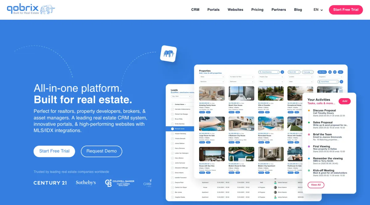 Qobrix: avis sur le logiciel CRM: fonctionnalités, avantages, inconvénients et tarifs