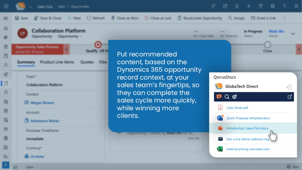 Interface QorusDocs: fonctionnalités, prix, alternatives