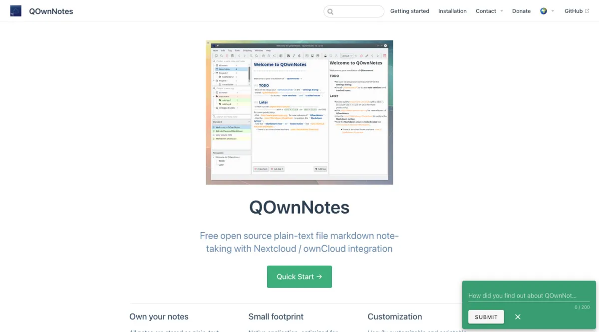 Interface QOwnNotes : fonctionnalités, prix, alternatives