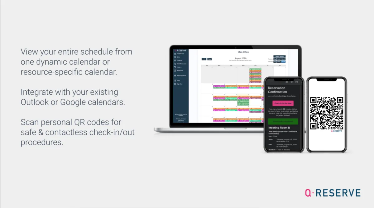 Interface QReserve: image, ergonomie, alternatives Interface QReserve: image, ergonomie, alternatives