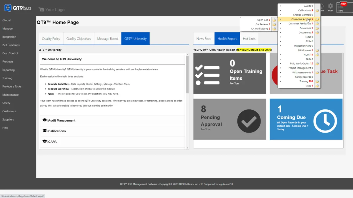 QT9 QMS: avis sur le logiciel de conformité (compliance): fonctionnalités, avantages, inconvénients et tarifs
