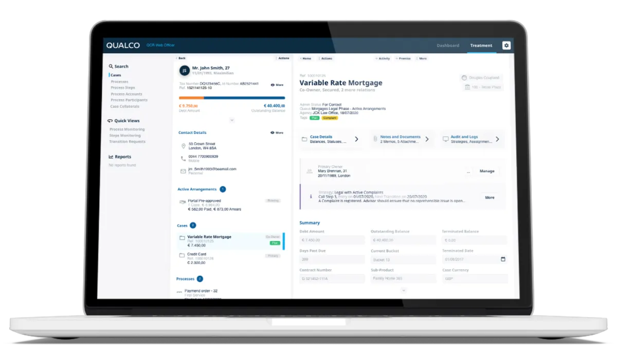 QUALCO Collections & Recoveries: avis sur le logiciel des comptes débiteurs: fonctionnalités, avantages, inconvénients et tarifs