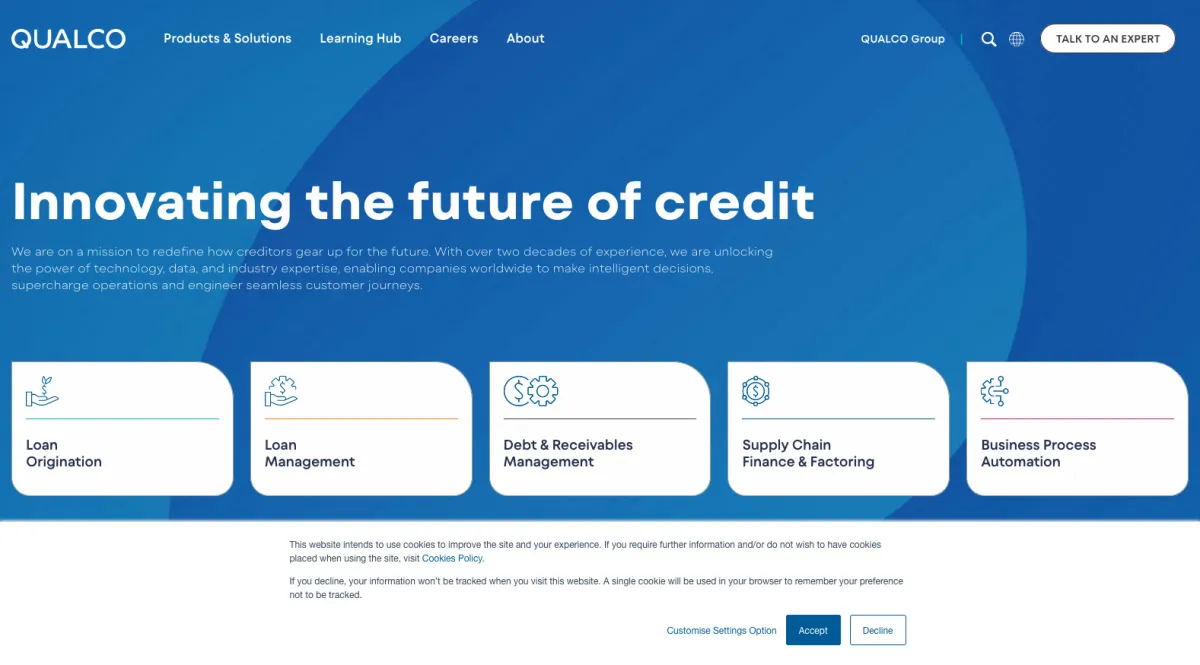 Interface QUALCO Data-Driven Decisions Engine : image, ergonomie, alternatives