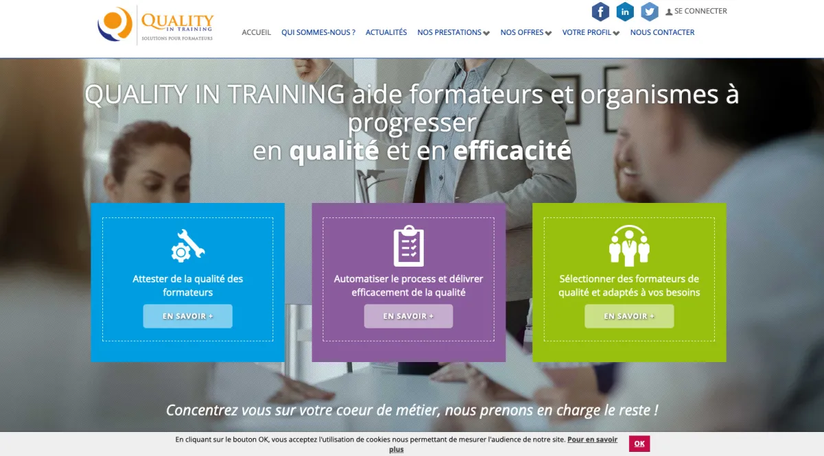 Notre avis sur Quality in Training : un logiciel de test automatisé (automated testing) à découvrir