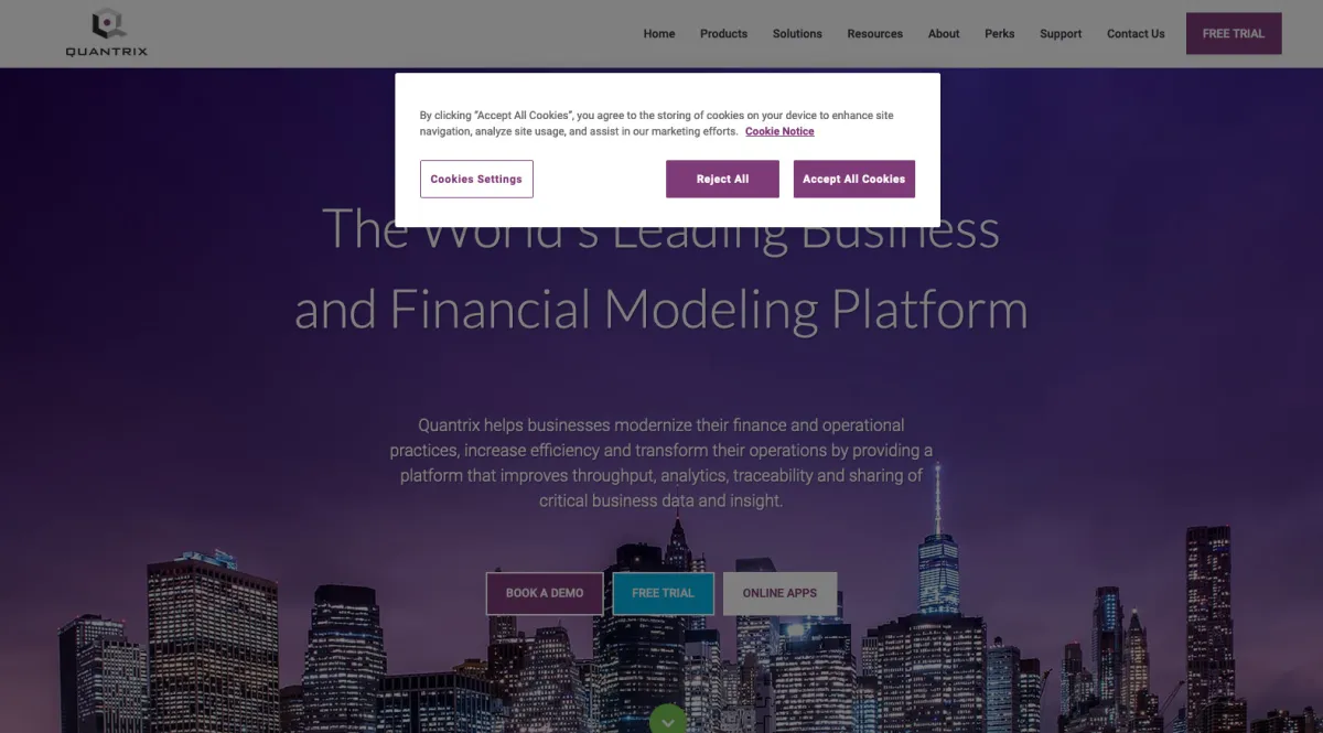 Interface Quantrix : fonctionnalités, prix, alternatives