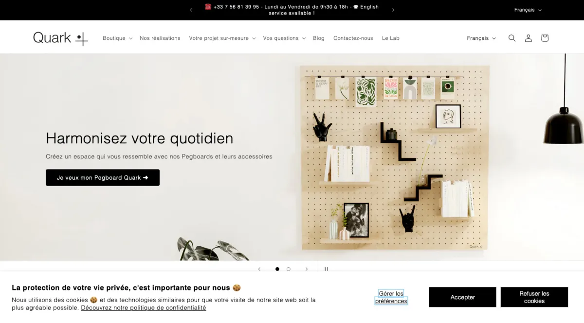 Interface Quark : fonctionnalités, prix, alternatives